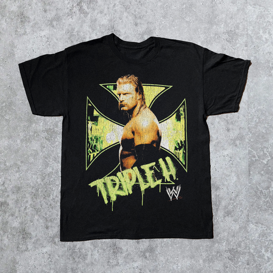 VINTAGE TRIPLE H BLACK T-SHIRT