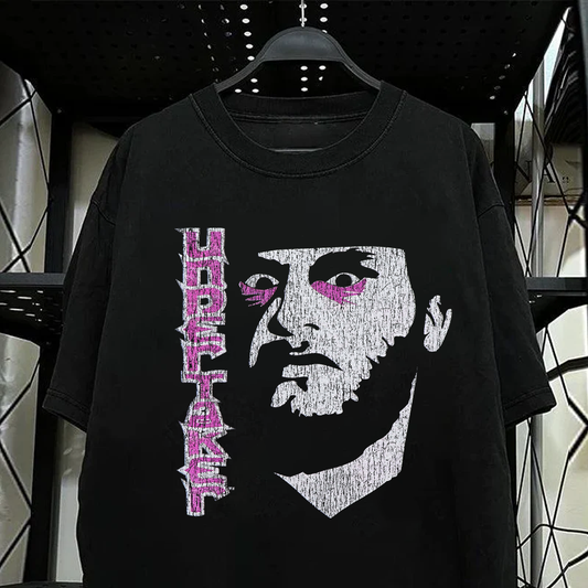 Super Rare '92 Undertaker Promo Vintage Black T-Shirt