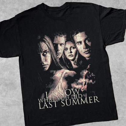 I Know What You Did Last Summer Vintage Black T-Shirt