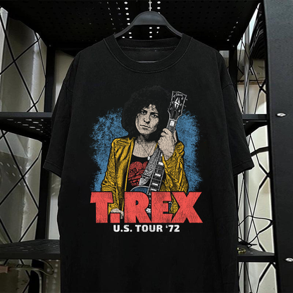 T. Rex Tour '72 Vintage Black T-Shirt