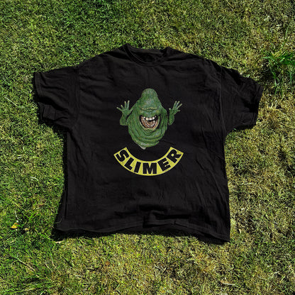 80S Ghostbusters 'Slimer' Promo Washed Black Tee