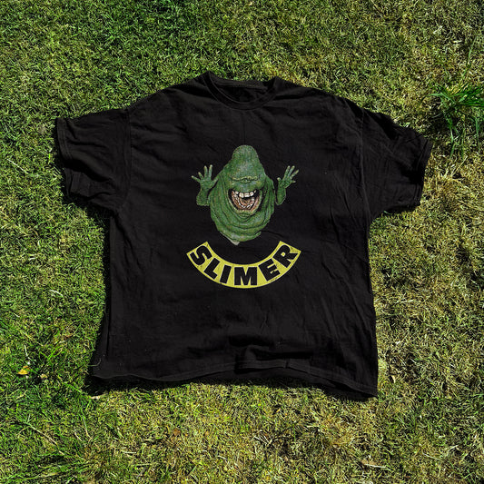 80S Ghostbusters 'Slimer' Promo Washed Black Tee