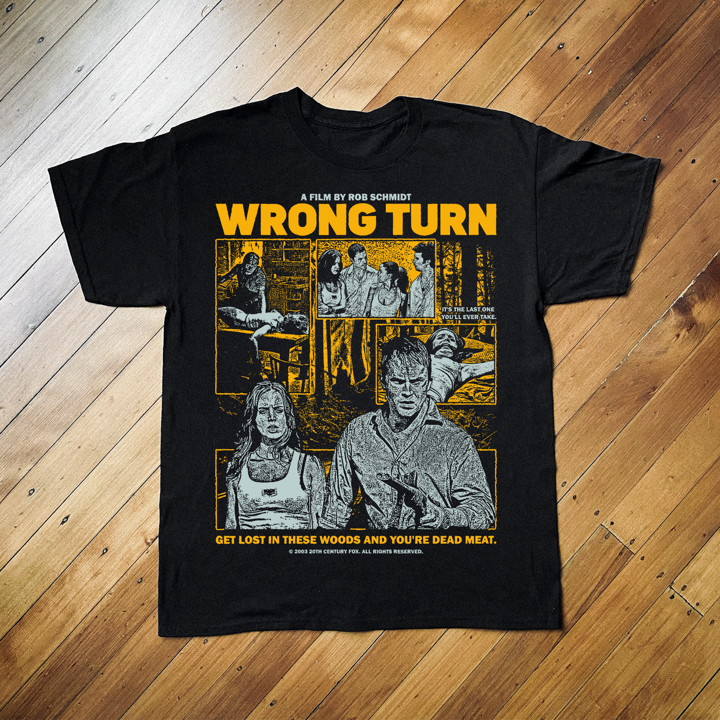 WRONG TURN BLACK T-SHIRT