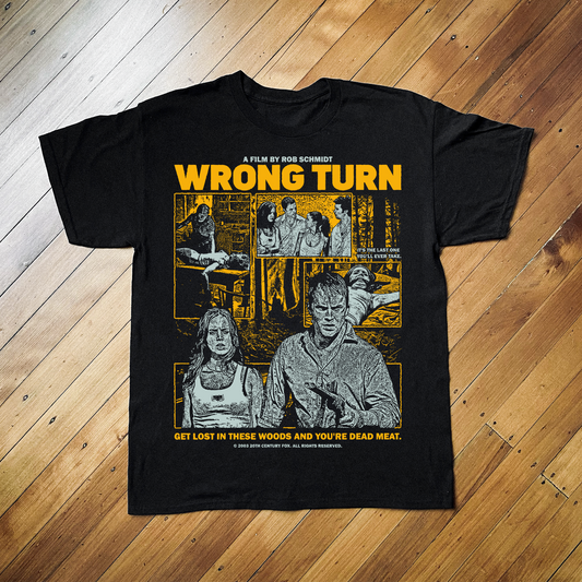 WRONG TURN BLACK T-SHIRT