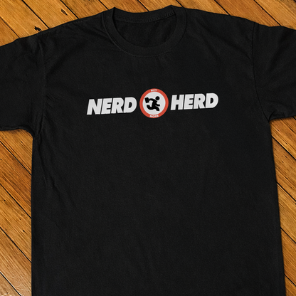 00s 'Nerd Herd' Chuck Classic Black Tee