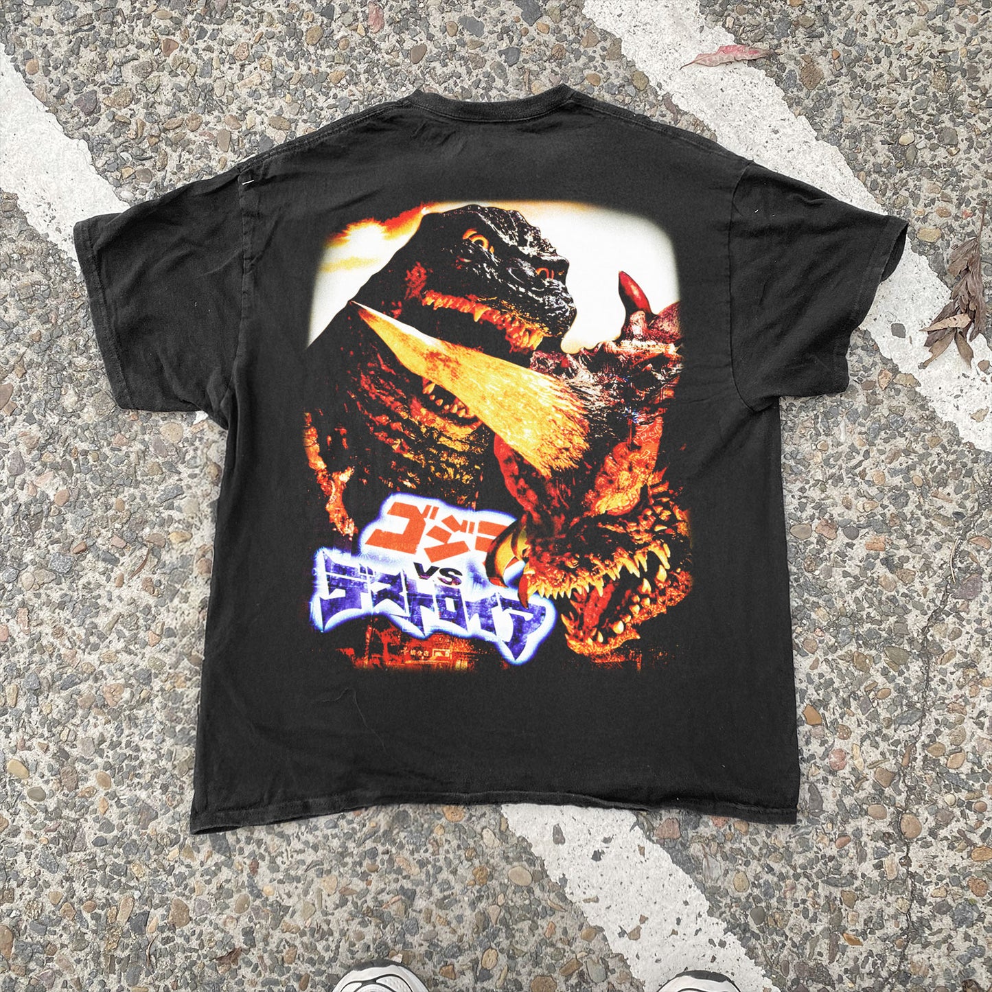 KILLER 'GODZILLA VS DESTOROYAH' PROMO VINTAGE BLACK T-SHIRT