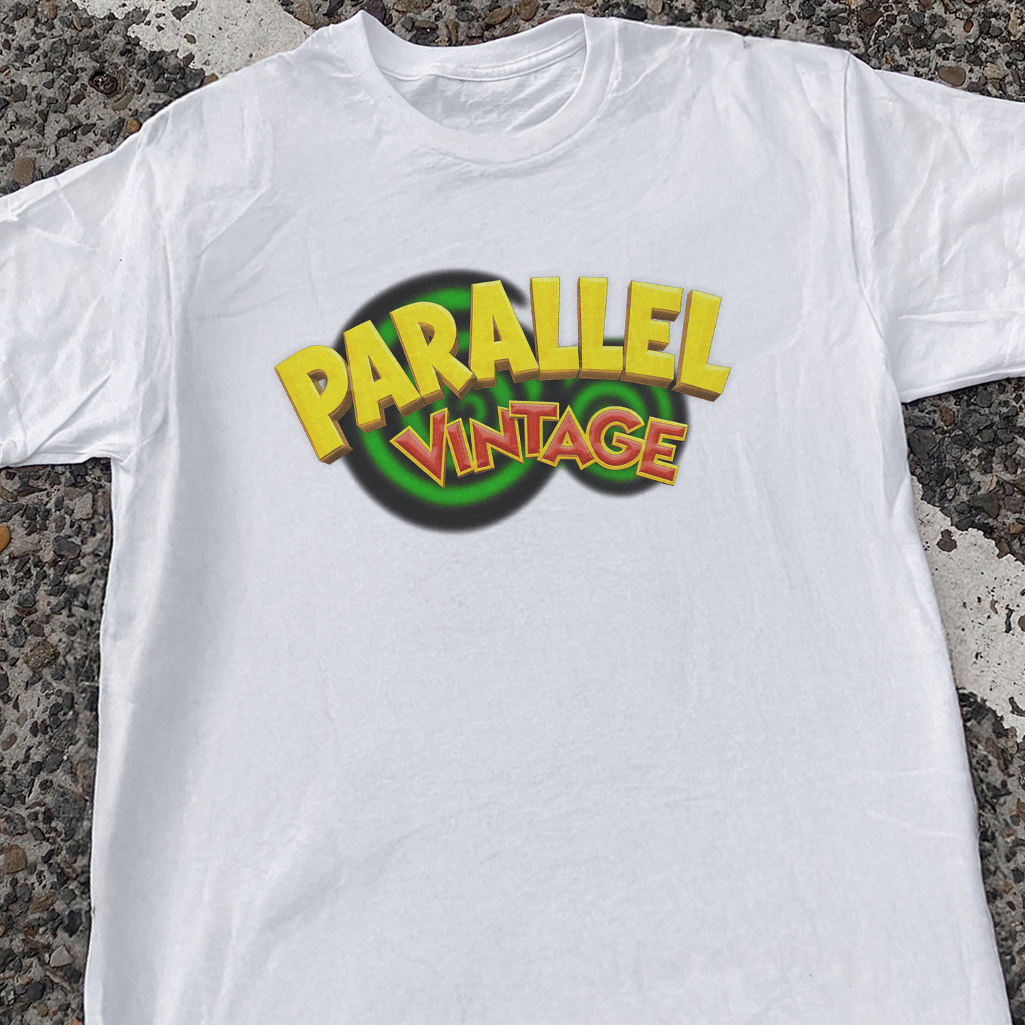 PARALLEL VINTAGE 'INSANITY' VINTAGE WHITE TEE