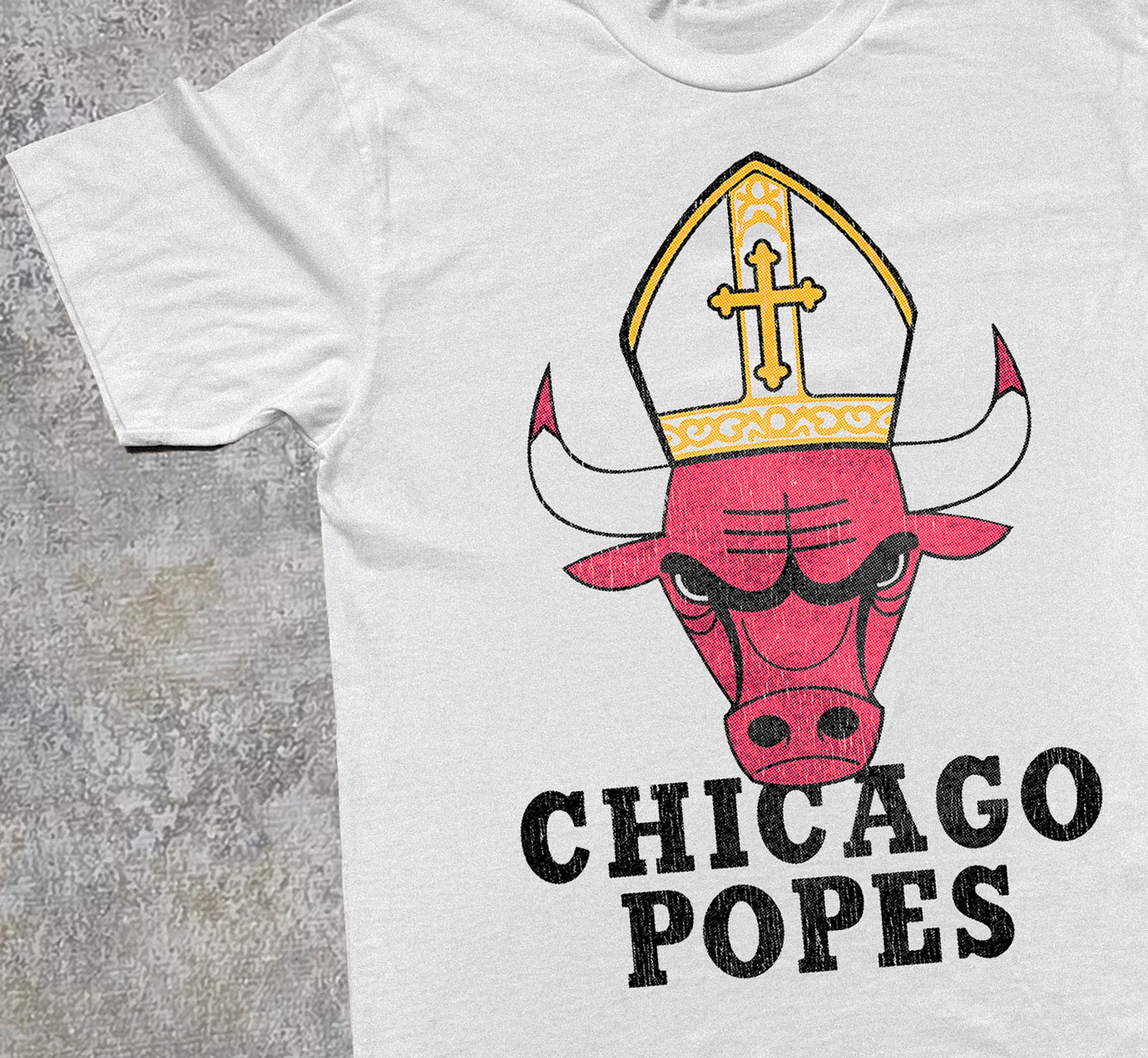 CHICAGO POPES WHITE T-SHIRT