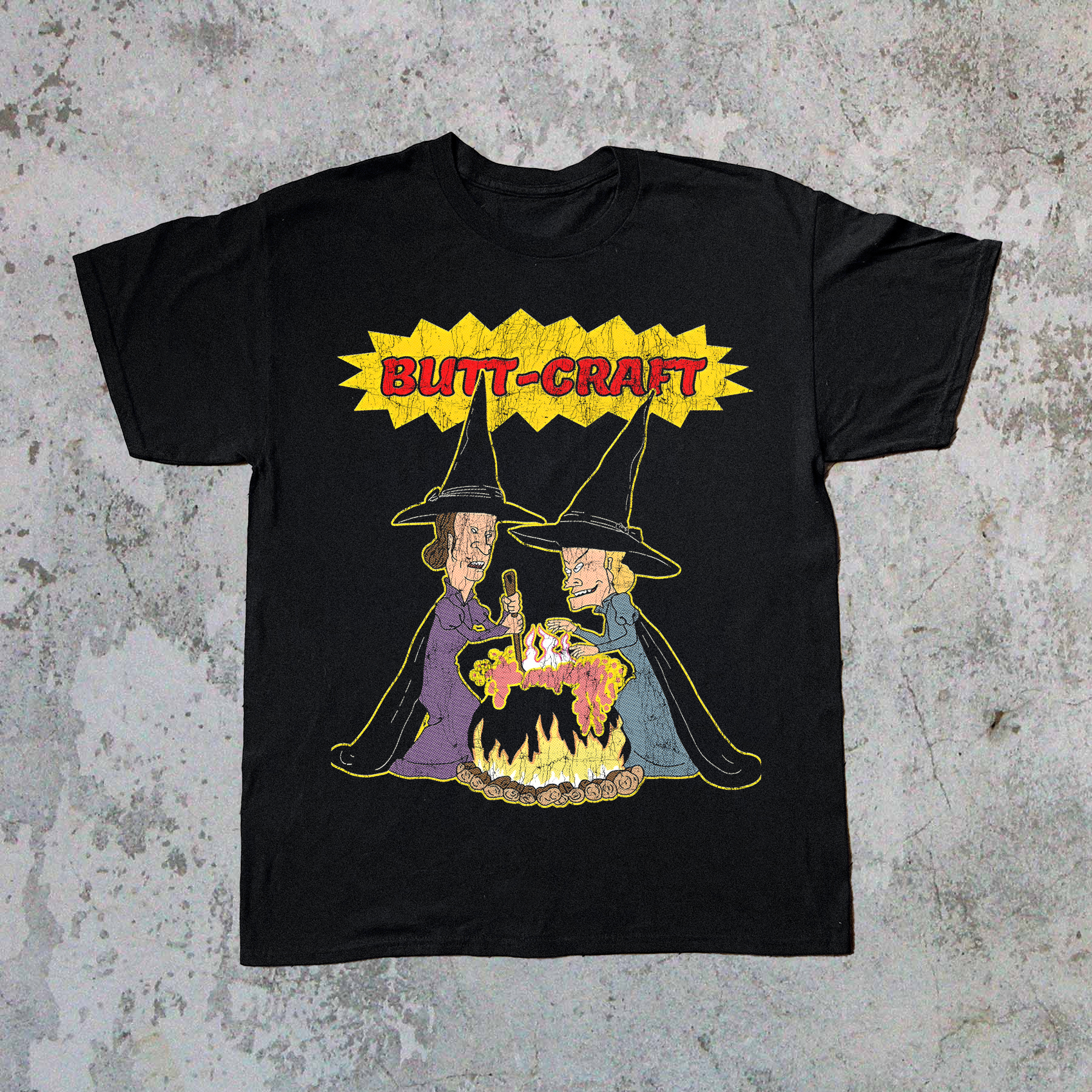 BEAVIS AND BUTTHEAD HALLOWEEN SPECIAL VINTAGE BLACK T-SHIRT