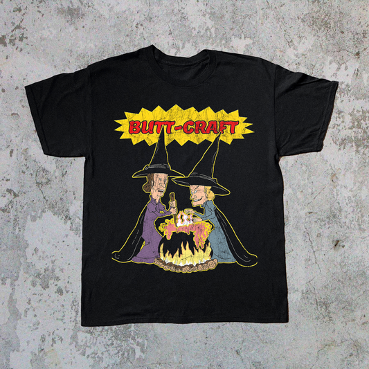 BEAVIS AND BUTTHEAD HALLOWEEN SPECIAL VINTAGE BLACK T-SHIRT