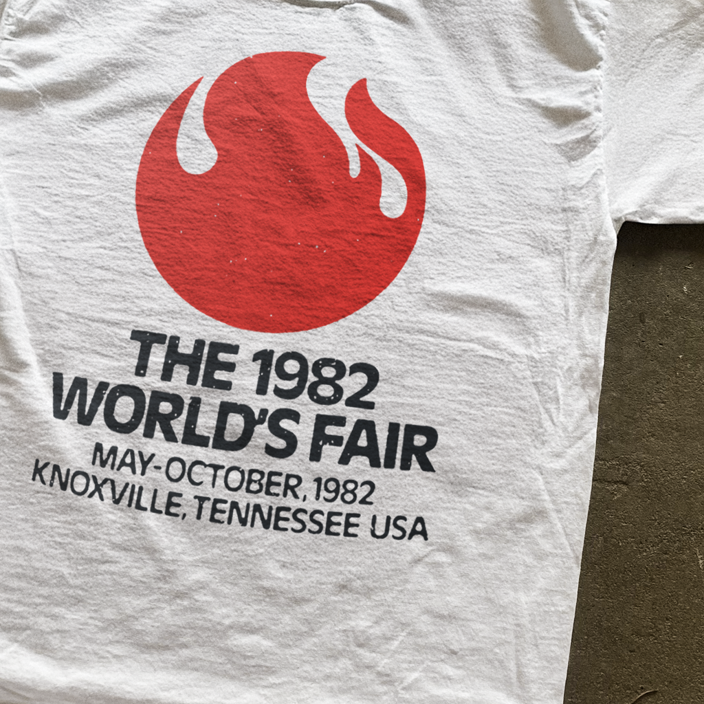 1962 KNOXVILLE 'WORLDS FAIR' WHITE T-SHIRT