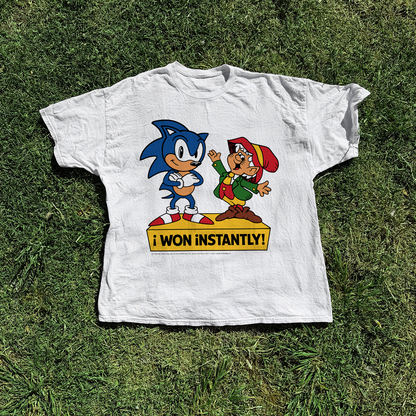 1993 'Sonic X Keebler Elves' Vintage Washed White Promo Tee