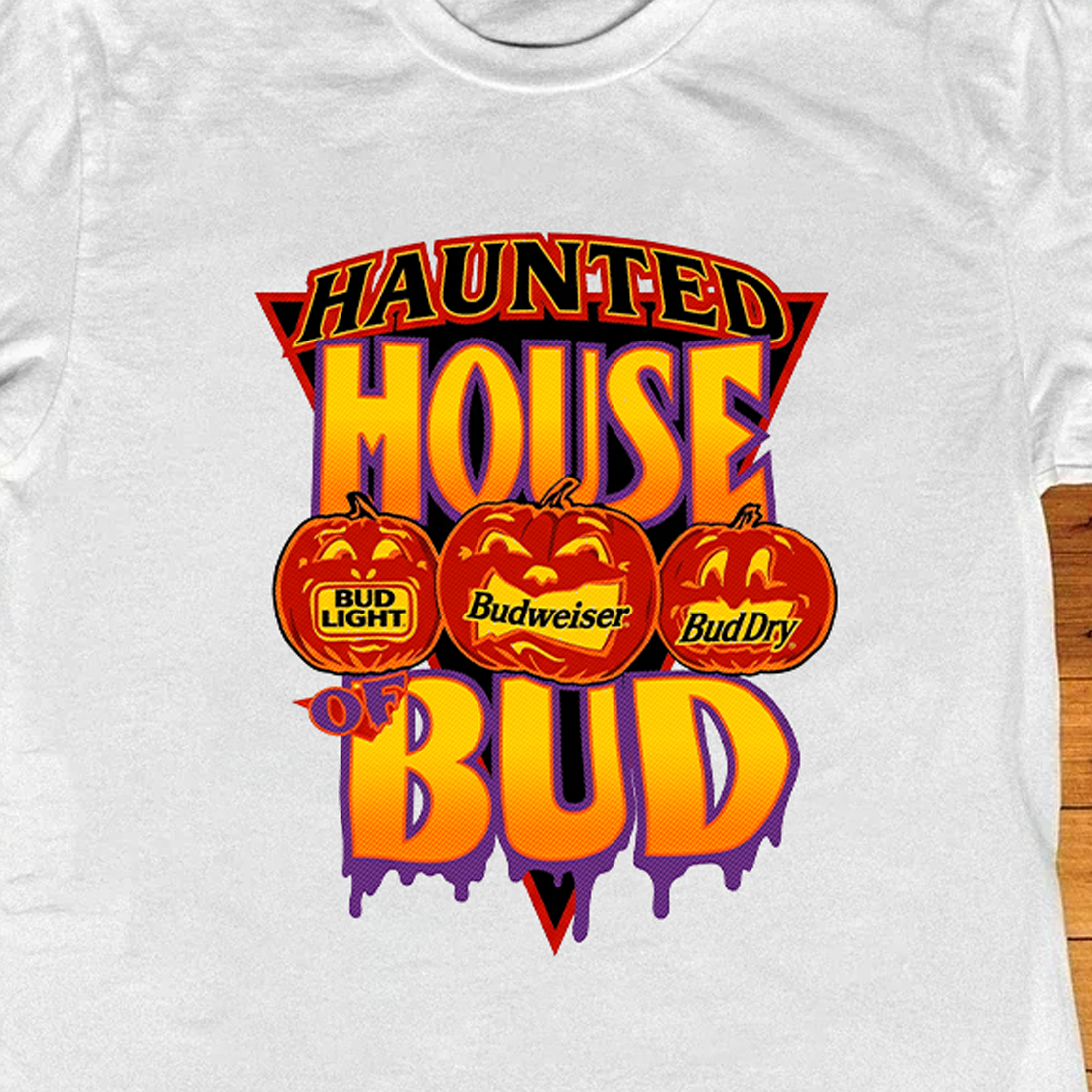 Haunted House Of Bud White Tee