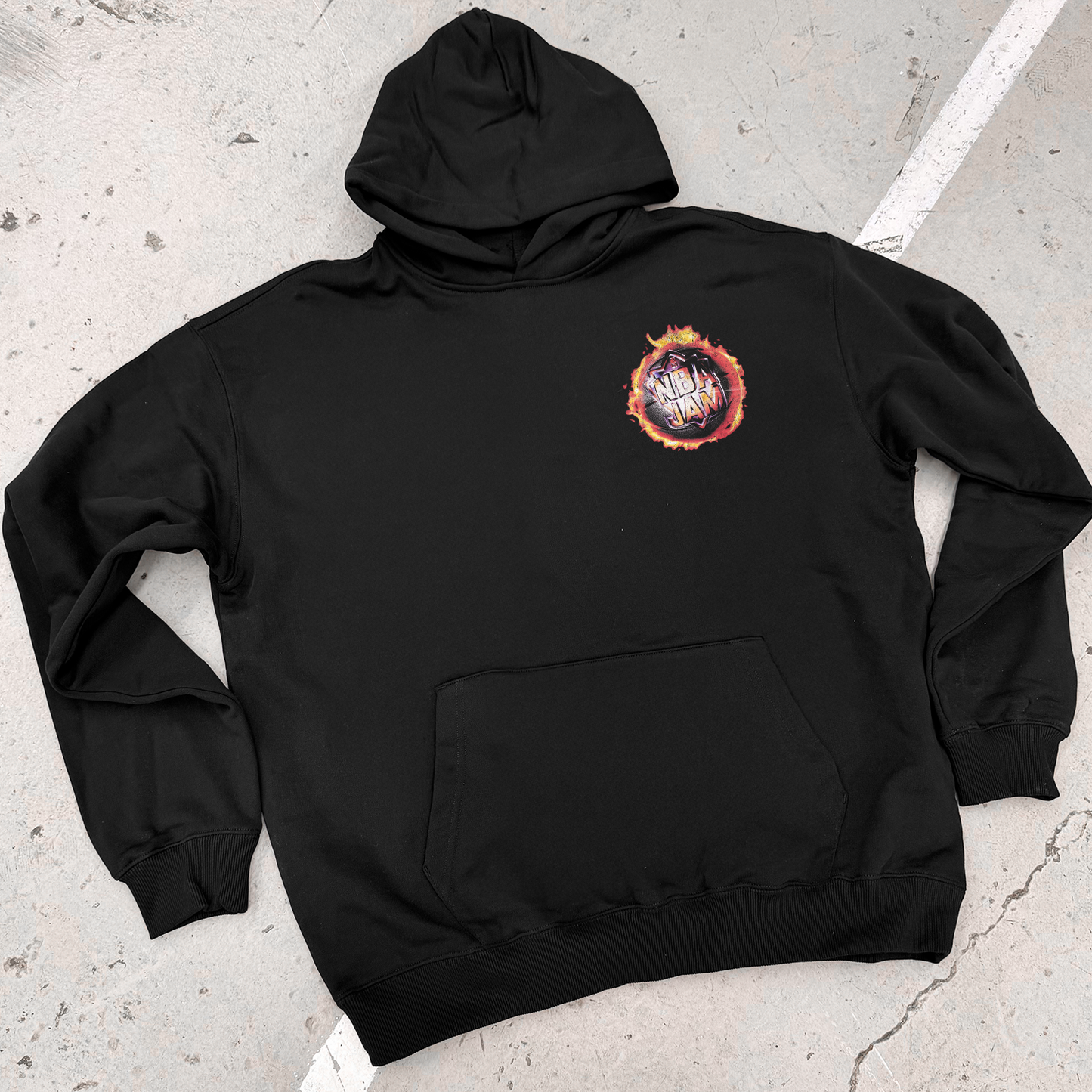 Kick-Ass 'NB4 Jam' 1994 Fireball Black Hoodie