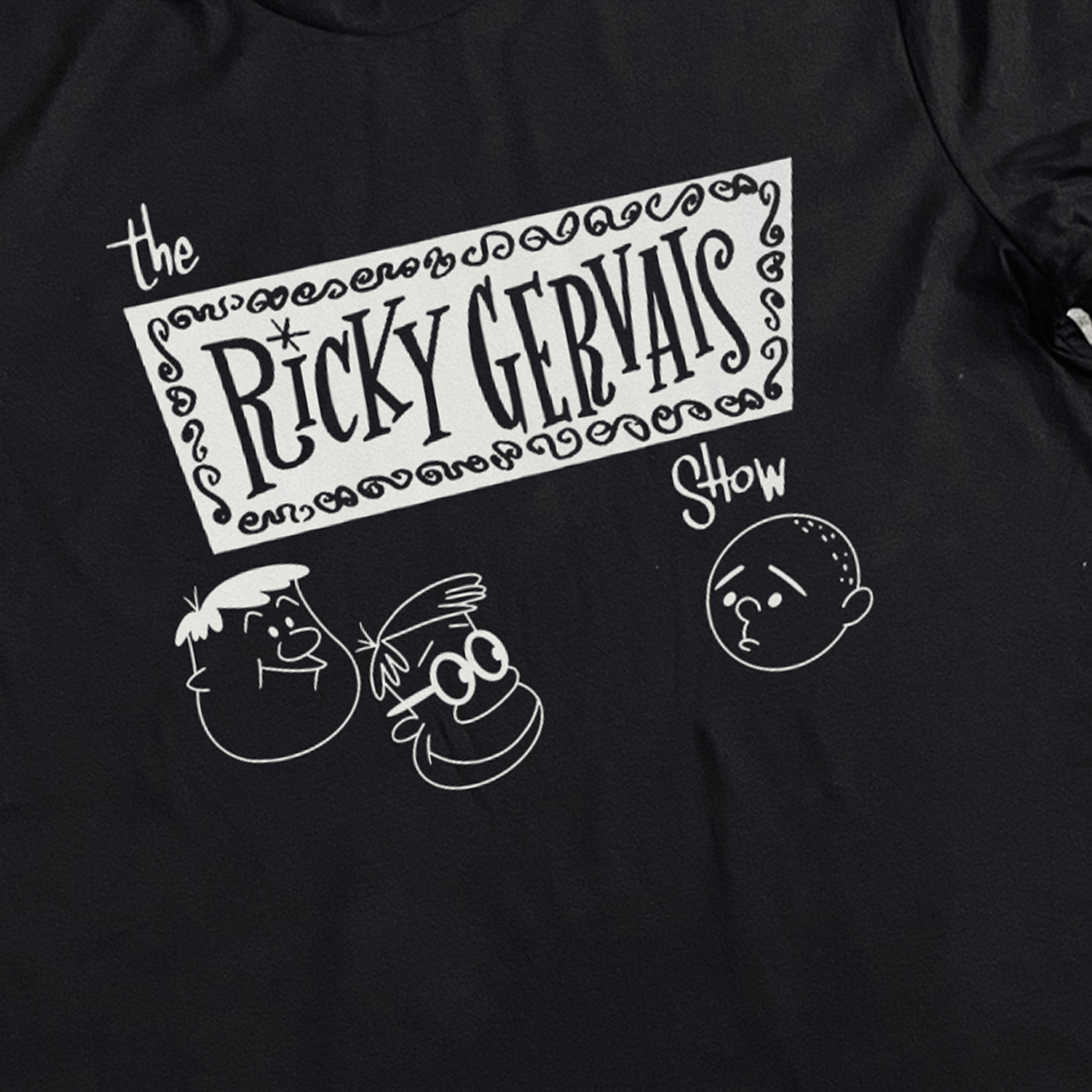 'RICKY GERVAIS SHOW' BLACK LONG-SLEEVE TEE