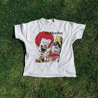Gruesome 'Mc Murder ' Vintage Washed White Tee