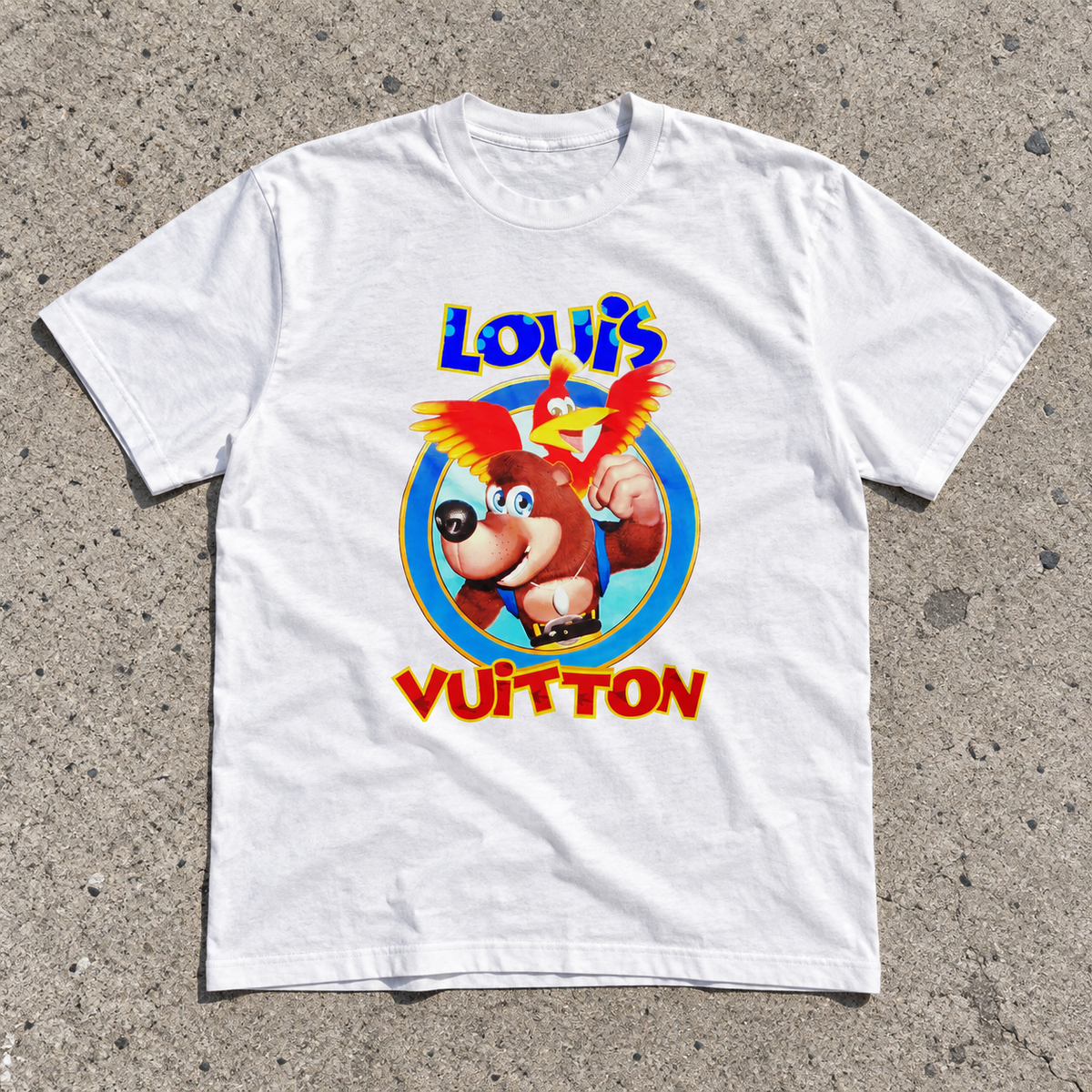 Banjo White Graphic Tee