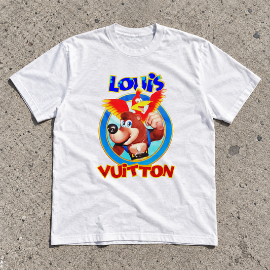 Banjo White Graphic Tee