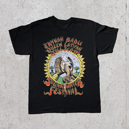 SUGAR WATER FESTIVAL VINTAGE BLACK T-SHIRT