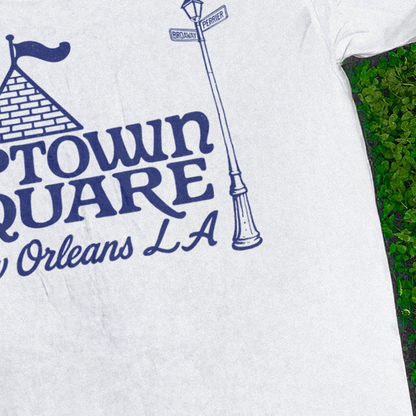 NEW ORLEANS 'UPTOWN SQUARE' MARKET WHITE T-SHIRT