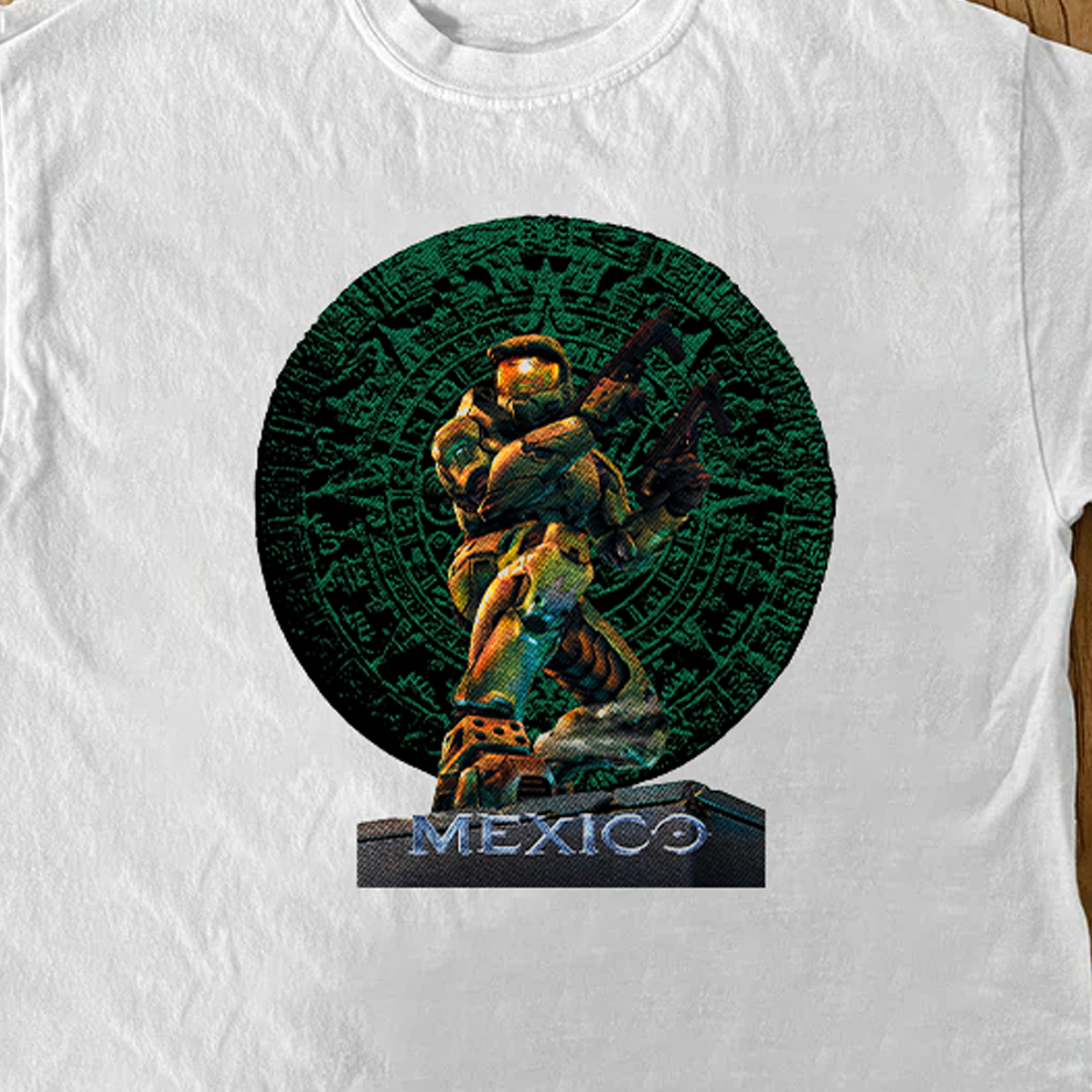 Mexico Soccer X Halo White Tee