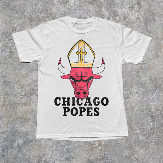 CHICAGO POPES WHITE T-SHIRT