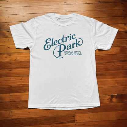 'ELECTRIC PARK' KANSAS CITY WHITE WASHED T-SHIRT