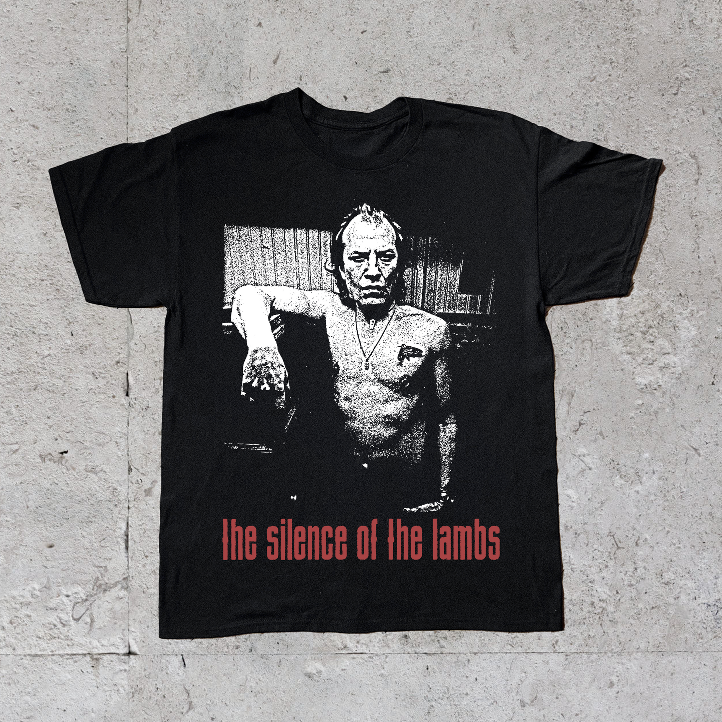 BUFFALO BILL SILENCE OF THE LAMBS BLACK T-SHIRT