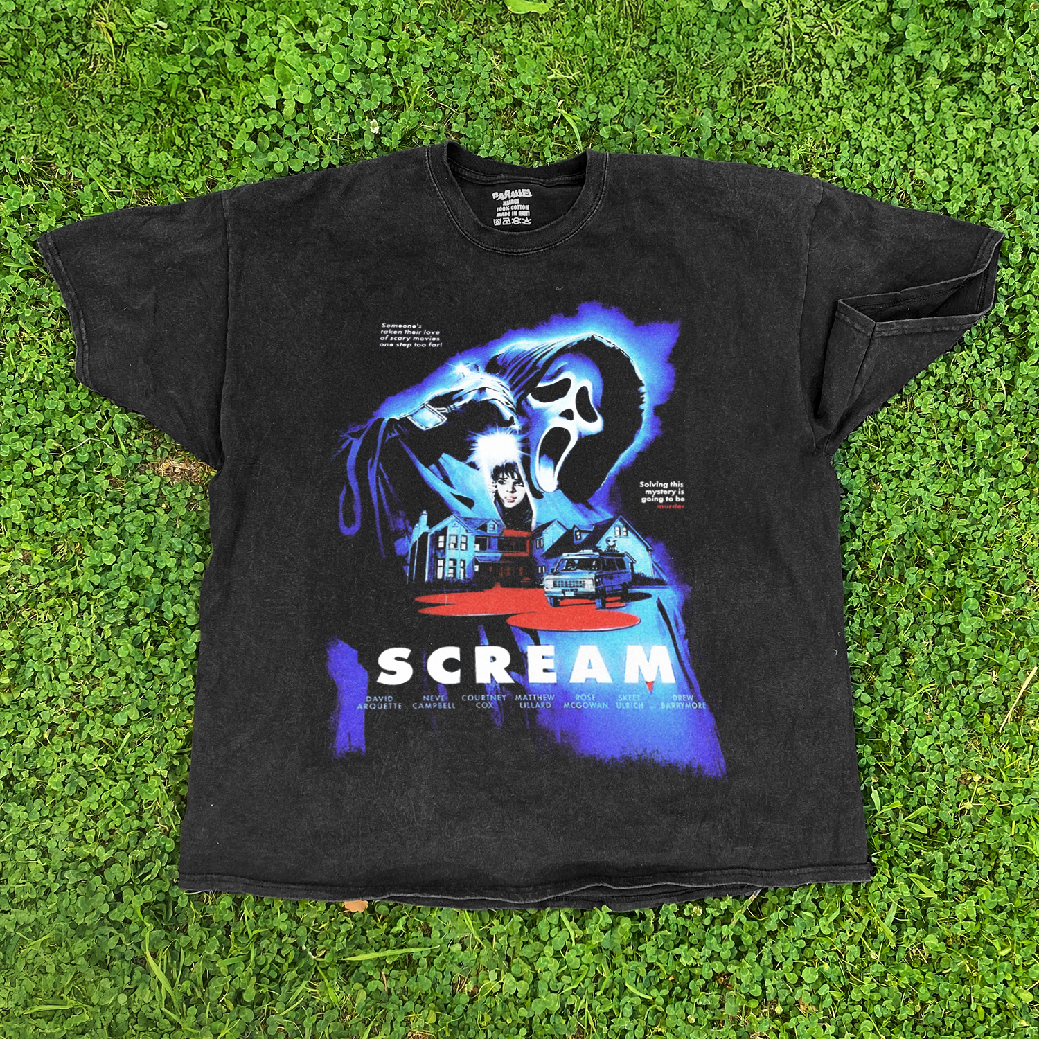 SCREAM 'MURDER HOUSE' WASHED BLACK T-SHIRT