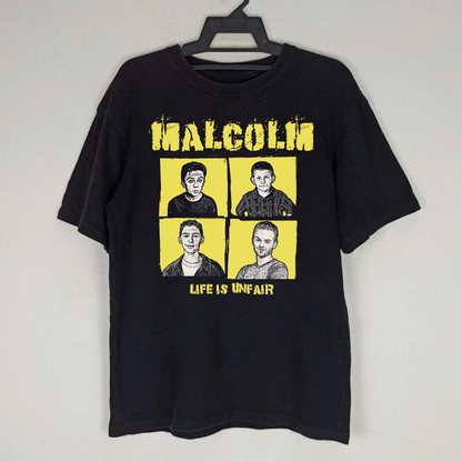 Malcolm X Rancid Parody Black T-shirt