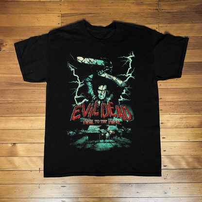 '00 THE EVIL DEAD HAIL TO THE KING DREAMCAST BLACK T-SHIRT