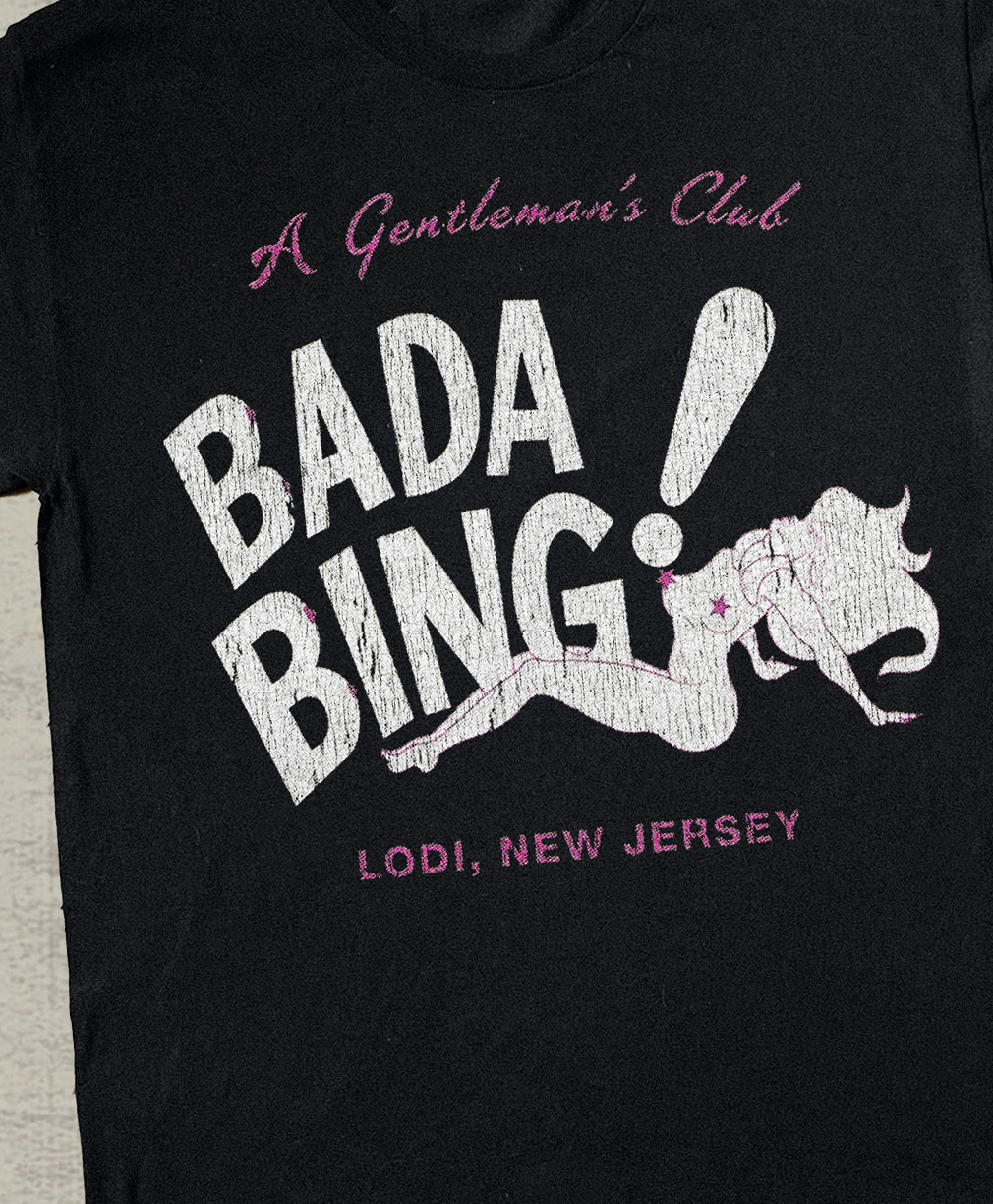 '99 BADA BING SOPRANOS BLACK T-SHIRT