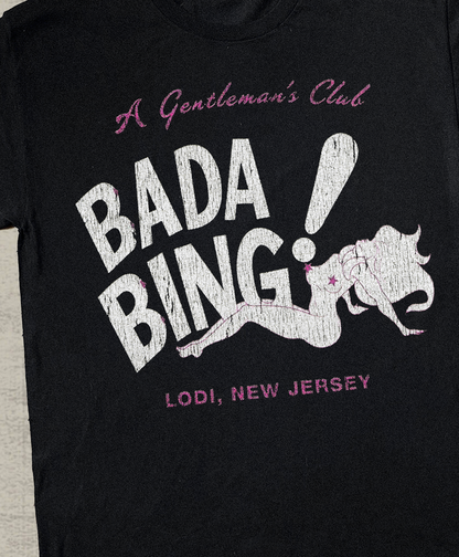 '99 BADA BING SOPRANOS BLACK T-SHIRT
