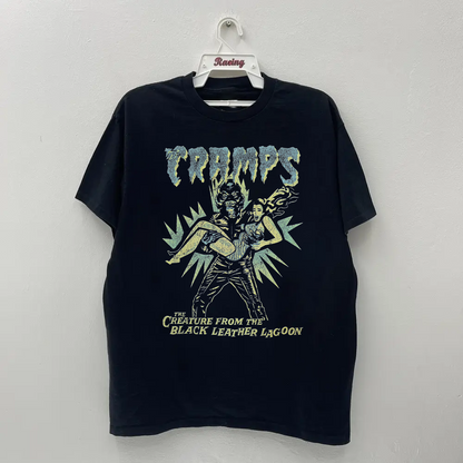 The Cramps Creature From The Black Leather Lagoon Vintage Black T-Shirt