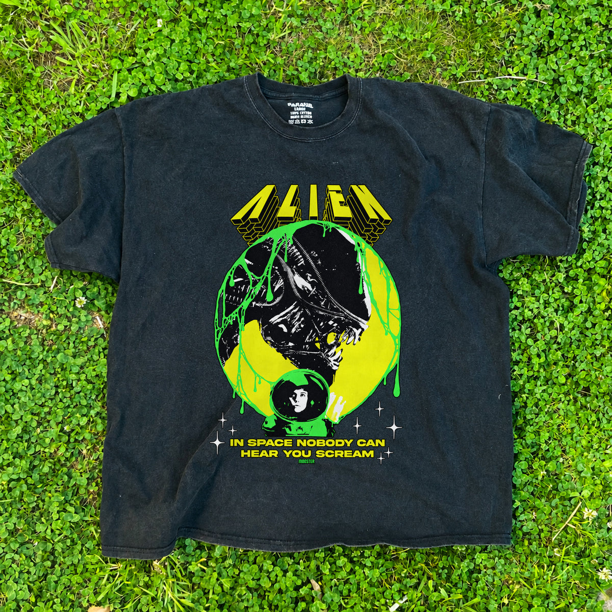 Alien In Space Black Tee