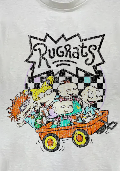 Rugrats Wagon White Tee