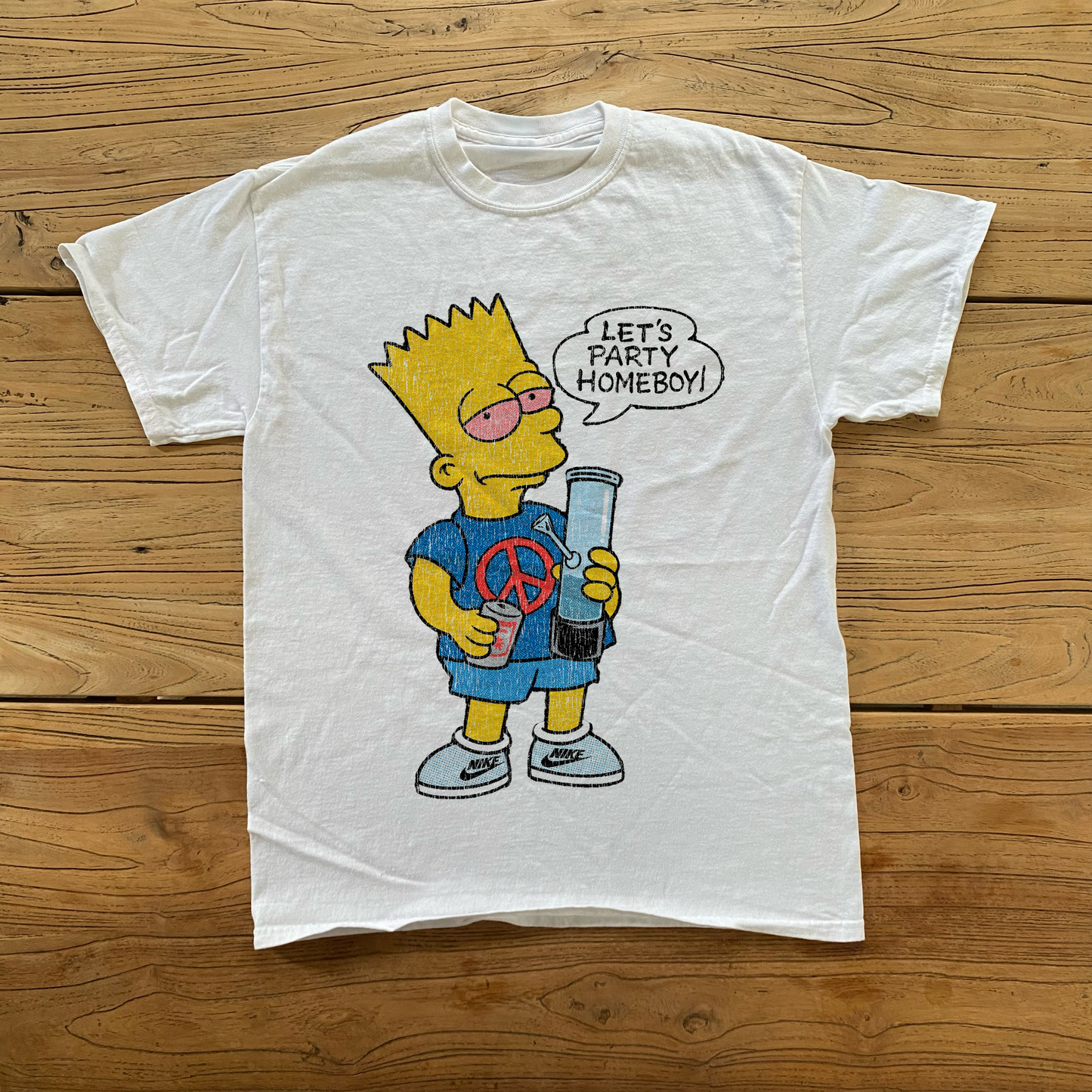 Let's Party Homeboy White Tee