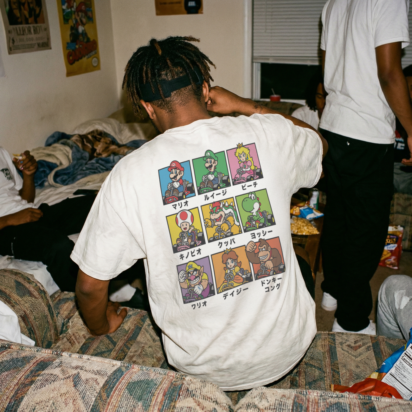 MarioKart 64 'Character Select' Vintage Washed White Tee