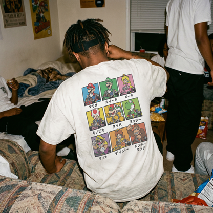 MarioKart 64 'Character Select' Vintage Washed White Tee