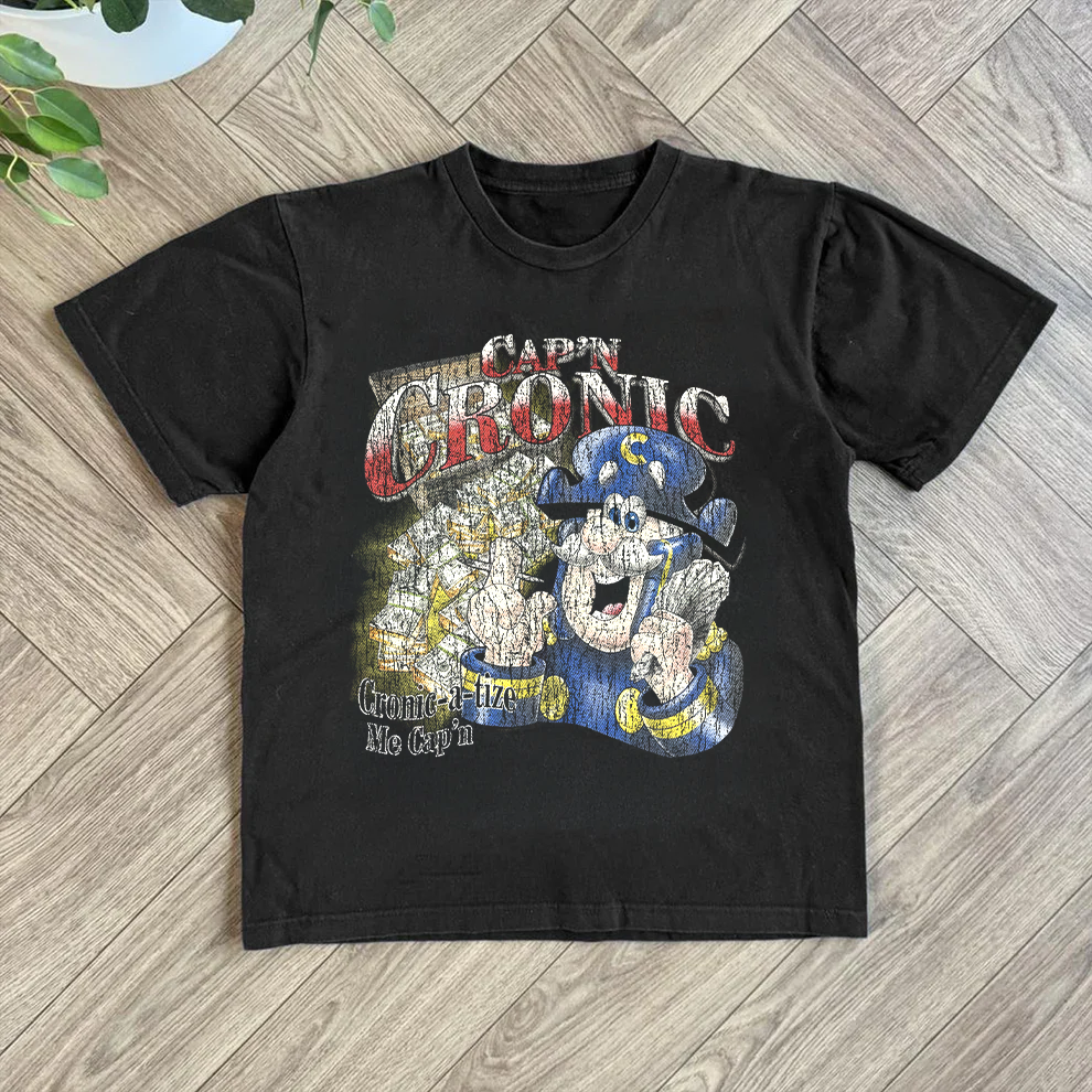 Cap'n Cronic Black Tee