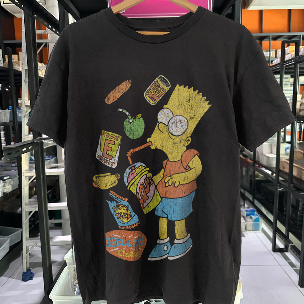BART BRAIN FREEZE RARE WASHED BLACK T-SHIRT – Parallel