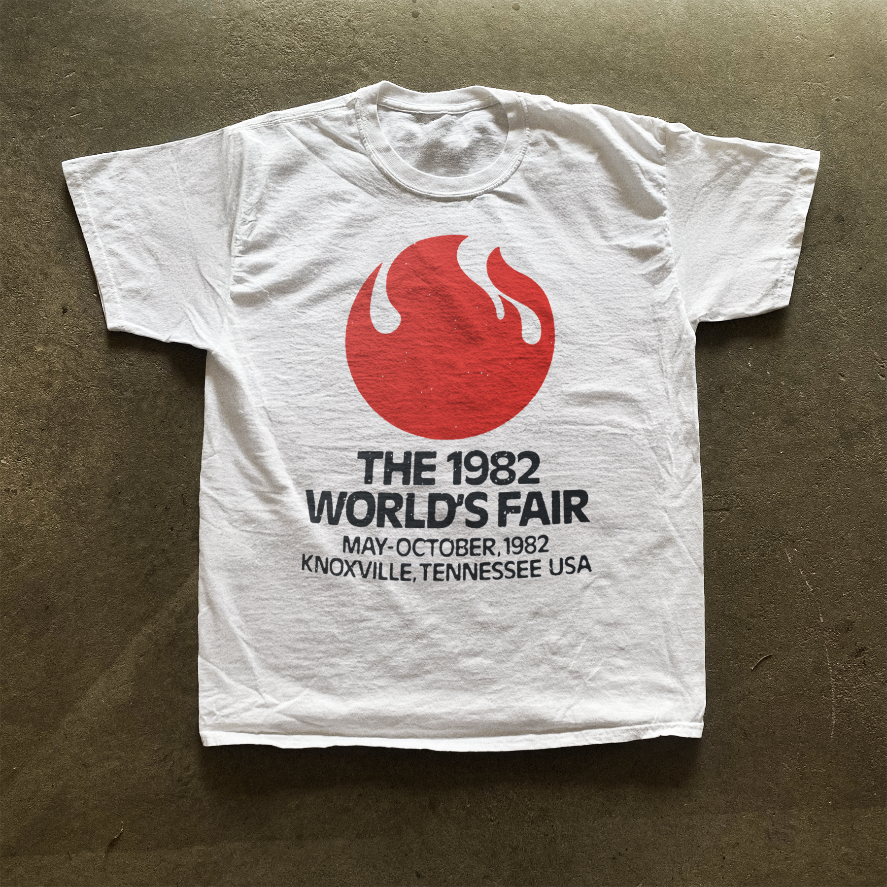 1962 KNOXVILLE 'WORLDS FAIR' WHITE T-SHIRT
