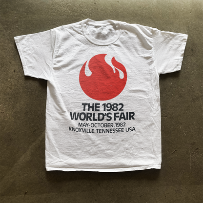 1962 KNOXVILLE 'WORLDS FAIR' WHITE T-SHIRT