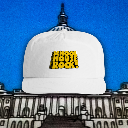 'SCHOOLHOUSE ROCK' NYLON WHITE PAINTERS CAP