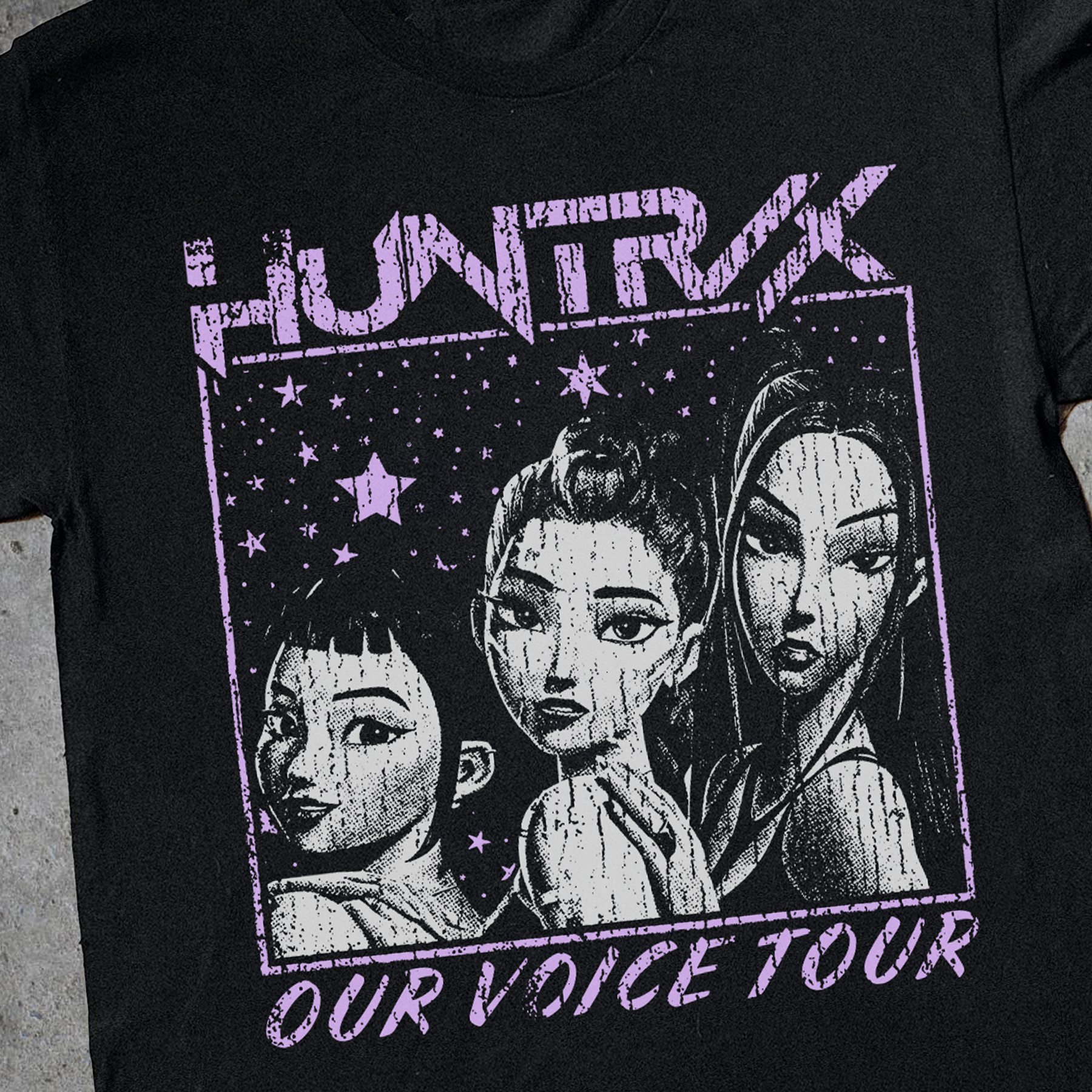 HUNTR/X TOUR BLACK T-SHIRT