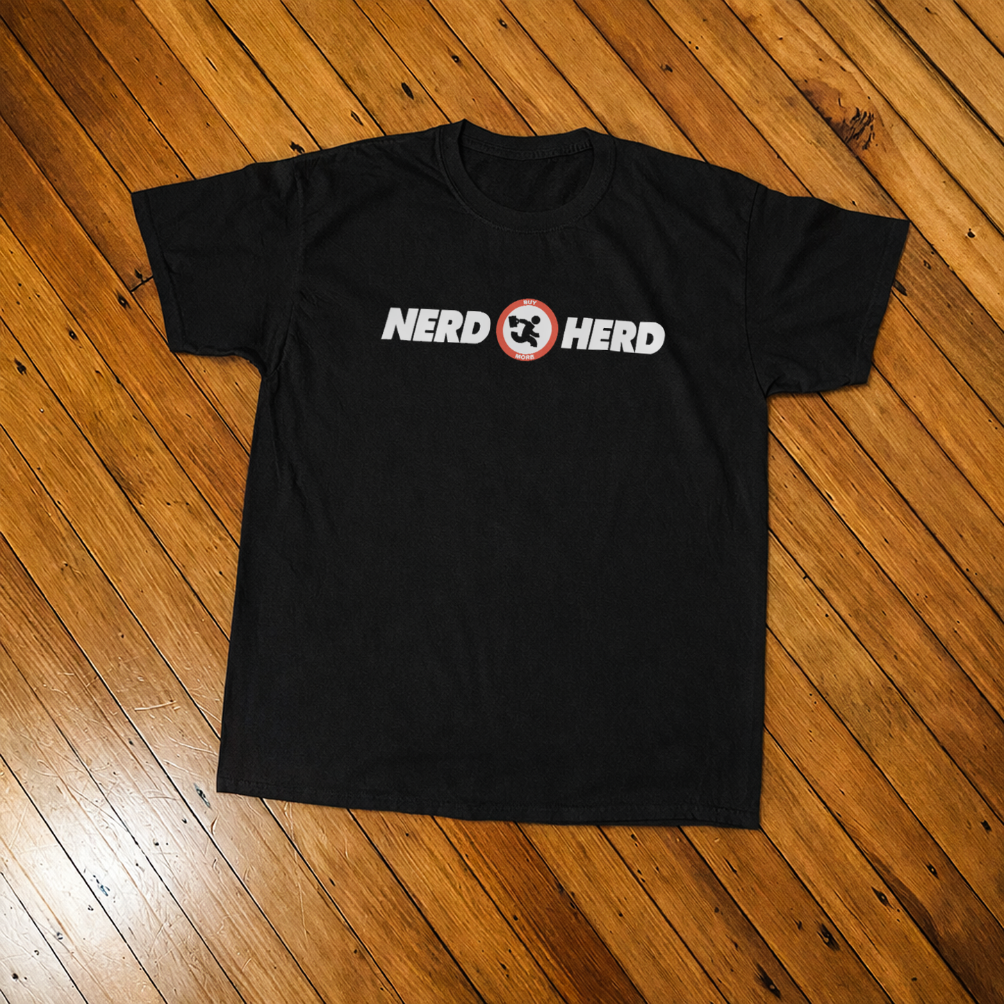 00s 'Nerd Herd' Chuck Classic Black Tee