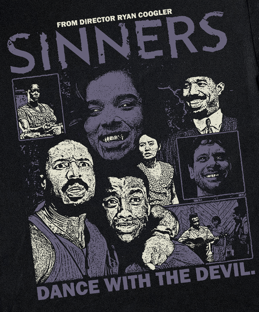SINNERS BLACK T-SHIRT