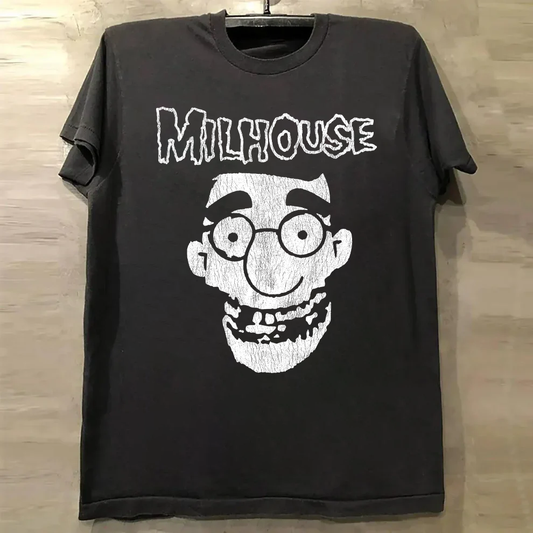 Milhouse Wants Your Skull Black T-Shirt