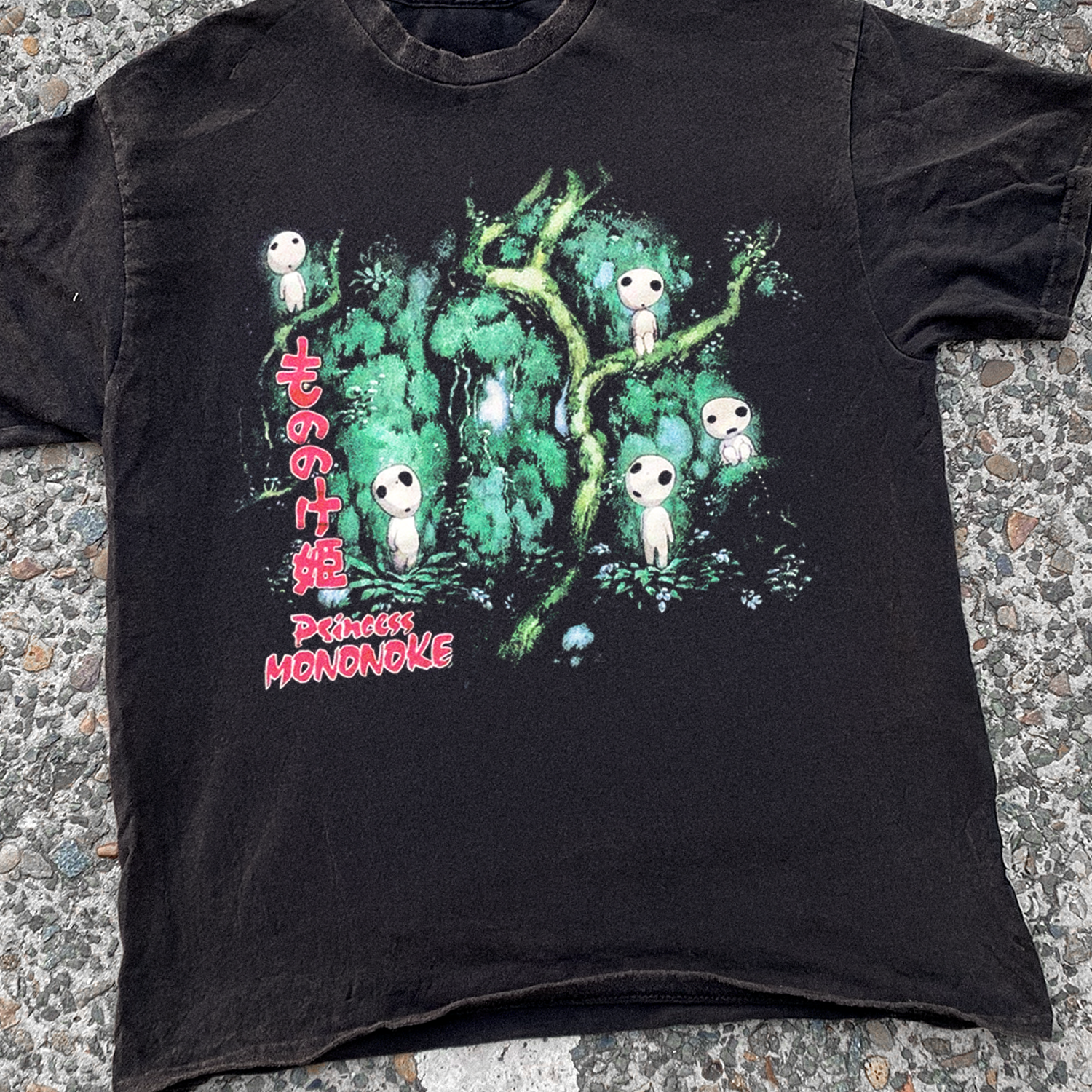 PRINCESS MONONOKE 'KODAMA' VINTAGE BLACK PROMO TEE