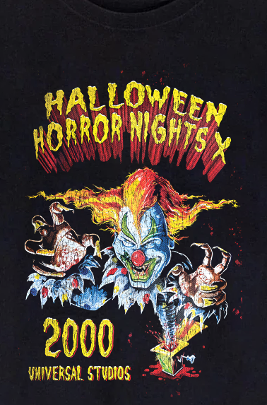 '00 Halloween Horror Nights Vintage Black T-Shirt
